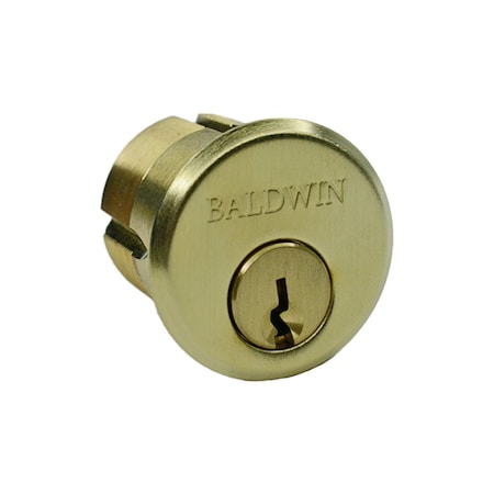 Baldwin Lifetime Satin Brass Cylinders Lifetime Satin Brass 8323.044